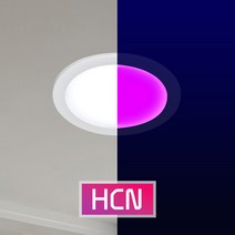 [HCN 스마트LED 405] 욕실 화장실 4인치 6인치 다운라이트 가시광선 살균등 살균조명 형광등 LED 램프 (NON-자외선), (단품)다운라이트 4인치, 4000K 전구색, 셀프설치(무료배송)