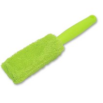 세차 자동차 청소 브러시 마이크로 화이버 휠 림 브러쉬 트렁크 오토바이 디테일링, Green