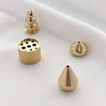 이칠칠 황동 구리 골드 인센스 홀더 향 꽂이 스틱 고정 받침대 4종, 꽃잎그린