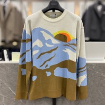 리버클래시 22F/W 아이보리 아트 자수짜임 세미오버핏 니트 (LIW51902)