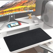 컴퓨터 마우스패드 보드게임 탄소섬유무늬 데스크패드, 90X43CM, 블랙[단면 PVC]