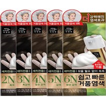 미쟝센 쉽고빠른 거품(5종) 크림(4종) 새치염색약, 거품염색 3N 흑갈색, 2개