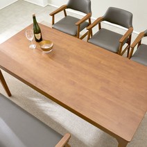 핀란디아 콜린 4인식탁세트(의자4) 고무나무원목사용 4인 식탁세트/4인 식탁세트 의자 포함/4인식탁, 단품