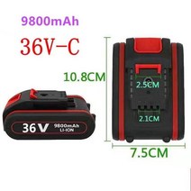 2021 새로운 21V 36v 9800mah 전기 도구 일반 충전식 리튬 배터리 전기 스크류 드라이버 전기 드릴 리튬 이온 배터리, 충전기