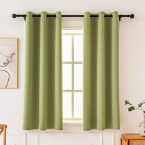 Pickluc Grommet Blackout Curtains 63 Inches Long 2 Panels Light Blocking Window Drapes for Bedroom