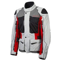 ScorpionEXO XDR Yosemite 남성용 텍스타일 어드벤처 투어링 오토바이 재킷 (레드 미디엄) 403439, Red_Large