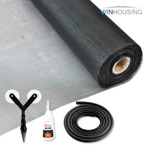 당일발송 방충망 1M 세트 (방충망1M+가스켓+로라+본드) 화이바글라스