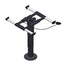 RV 캠핑카 카라반 리프트 회전 테이블 다리 높낮이 조정 및 회전, 정사각 다리 타입