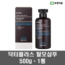 닥터플러스 탈모증상케어 샴푸 탈모예방샴푸 저자극 두피 각질 비듬완화 지성 건성 병풀 모근강화 기능성 식물성 약산성 가는모발 머리카락 모발굵기 M자 남성 여성, 1통