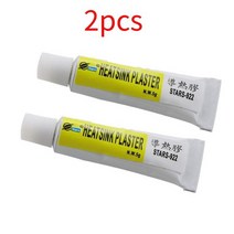 강화마루보수 벽지 깨진타일 보수 123pcs 5g 열 패드 전도성 방열판 석고 점성 접착 접착제 칩 vga ram led ic 쿨러 라디에이터 석고, 2개