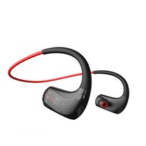 DACOM Athlete 무선 헤드폰 스포츠 블루투스 이어폰 IPX7 방수 AAC 달리기용 20 시간 재생, CHINA, 빨강
