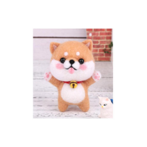 양모펠트 니들 울 펠트 공예 패키지, 03 시바견 (체조) F00142, 1개