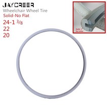 장애인전동차 장애인전동스쿠터 JayCreer 20 인치 22 24 휠체어 Rollators Walkers 용 플랫 타이어 없음, 02 20 Inch Black