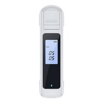 정확한 음주 측정기알코올 감지기 비접촉 브레스 블로우 테스터 빠른 응답 LED 디스플레이 스크린 고감도, 01 White