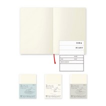 미도리노트 MD 노트 방안 무선 유선 커버 만년필 고급, M (B6) 유선