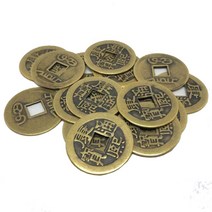 1-10 개/몫 23mm 중국어 풍수 행운의 칭/고대 동전 세트 교육 열 황제 골동품 재산 돈 강 사이, 2개