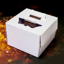 중앙패키지 쉬폰 케익박스(15cm) 무지(1~3호), 3호, 10개