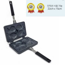 붕어빵틀 붕어빵 마들렌 와플 틀 만들기 4구 기계 과자 간식 용품 호두 타코야끼 문어빵 국산, 이지쿠커 IH인덕션 붕어빵팬4구