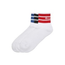 챔피온양말 KQC CKSS-1F225-WT Champion로고 쿼터랭스 삭스 3켤레 세트 WHITE, M, M