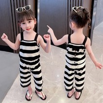 아짱 키즈여아 여름신상상하세트 뒷리본줄가라상하세트