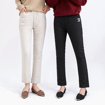 스타일바바 여성 겨울 슬림 솜 바지 누빔 패딩 팬츠