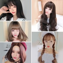 통가발 여자 정수리 긴머리 항암 연습용가발, 25 마티롱-다크[가발망포함]
