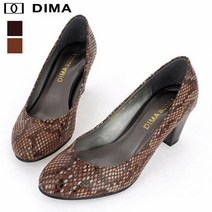 디마 디마 천연가죽 뱀피무늬 펌프스 6cm (DHS1123)