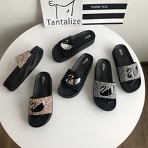 ZZJJC 캐주얼 아쿠아 슬리퍼 여자 슬리퍼 해변화 쿨링끌다