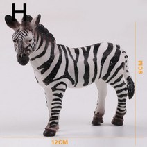 코끼리상 코끼리 장식품 플라스틱 야생 동물 모델 사자 호랑이 코뿔소 사슴 치타 PVC 액션 피규어 미니어처 인테리어 소품, H