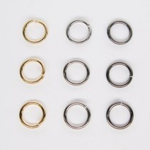 미니 철O링 오링 고리 지퍼고리 키링 부자재 열쇠고리, 10mm(1.8t), 니켈 (30개), 30개