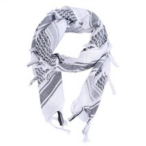 군용 밀리터리 군사 장비 OneTigris Tactical Shemagh 아랍 스카프 남성용 Keffiyeh 스카프 100 짠 코튼 야외 SHEMAGH 아랍 전술 사막 헤드, 검은 색