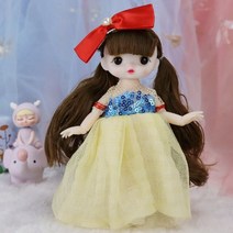 구체관절인형 구관인형 BJD DBS Bliyth 12 포인트 공주 인형 세트 13 관절 움직일 수있는 3d 눈 16cm bjd 절묘한 인형 소녀 놀이 집 장난감 생일 174, 8, 16cm 인형