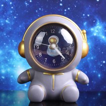 스페이스 우주 탁상시계 저금통, 스페이스 저금통 탁상시계-그레이