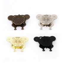 앞장식/소품나비장면판/팔각, 흑색