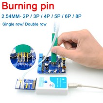 피치 2.54MM 2P / 3P / 4P / 5P / 6P / 8P 핀 테스트 버닝 핀 디버그 다운로드 프로그램 암 JTAG 번 핀, 01 Single row_03 2.54MM 4P