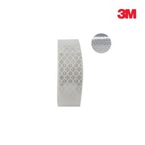 3M 초 고휘도 반사테이프 백색 반사스티커 빛반사 반사띠 5WA0AEAC, 1개