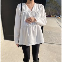 (3컬러) 퓨어 캉캉 봄 간절기 블라우스 하객룩 만삭 임산부 임부복 빅사이즈 돌잔치