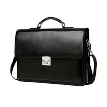 클래식 서류 가방 남성 가죽 브리프케이스 2color