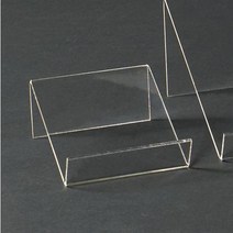 경사형 진열대 [4472](소)/투명 아크릴 받침대/절곡형 상품 디스플레이 전시대 거치대 정리대 지갑 핸드백 가방 클러치 책 다용도 스탠드 인테리어 소품 거치대