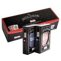 후니갬블 GG 블랙에디션 홀덤카드 엠보싱 발포원단(대만수입산) 플레잉카드, 세트12p(블루6p+레드6p)