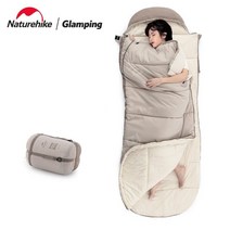 Naturehike 네이처하이크 침낭 아웃도어 보온침낭 차박준비물 캠핑용품점 차박용품 캠핑용품풀세트, 겨울 스타일U350S 아이예칭