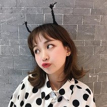 파티용 귀여운 인싸 머리띠 3type 시즌2 [삐삐 악마 양갈래 생일 놀이공원 파티머리띠 헤어밴드 소품], 삐삐머리띠