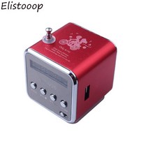 자가발전라디오 재난 휴대용 태양광새로운 TD-V26 미니 라디오 Fm 디지털 휴대용 스피커 오디오 수신기 지, 04 Red