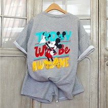 이힝 여성용 미키마우스 트레이닝 세트