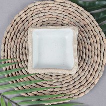 돌산 앤틱 조선백자 사각 초장 2024 VV 멜라민그릇 종지그릇 소스기, 돌산 앤틱조선백자 사각초장 2024