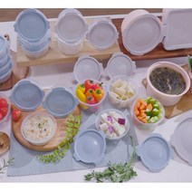 TV홈쇼핑 유펍스팀원 3분쿡 전자레인지 냉동밥 밀폐용기 48P/96P 반찬통 찜기 라면 전자렌지용기 보관, 48P