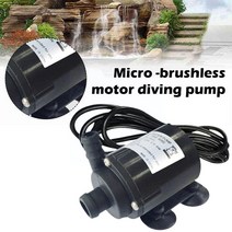 수영장 히트펌프 울트라 조용한 12v 미니 브러시리스 모터 잠수정 펌프 800l/h 정원 휴대용 5m 냉각 분수 H, 한개옵션0
