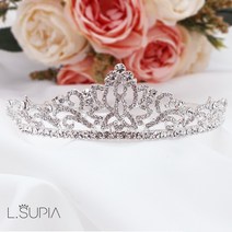 브라이덜샤워 셀프 웨딩 결혼식 스냅촬영 공주 미스코리아 대회 주얼리 왕관 티아라 No8, 지니 티아라