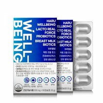 하루웰빙 락토 리얼 포스 프로바이오틱스 500mg x 60캡슐 2개 4개월분, 단품, 단품