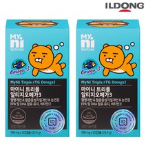 일동제약 마이니 트리플 알티지오메가3 30캡슐 x 2개, 30정 x 2개